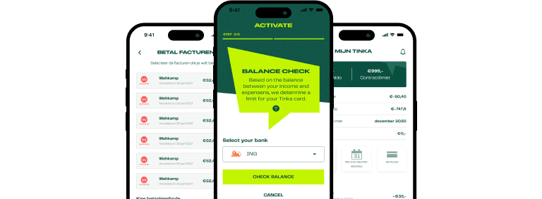 Tinka FinTech Mobile App hero image